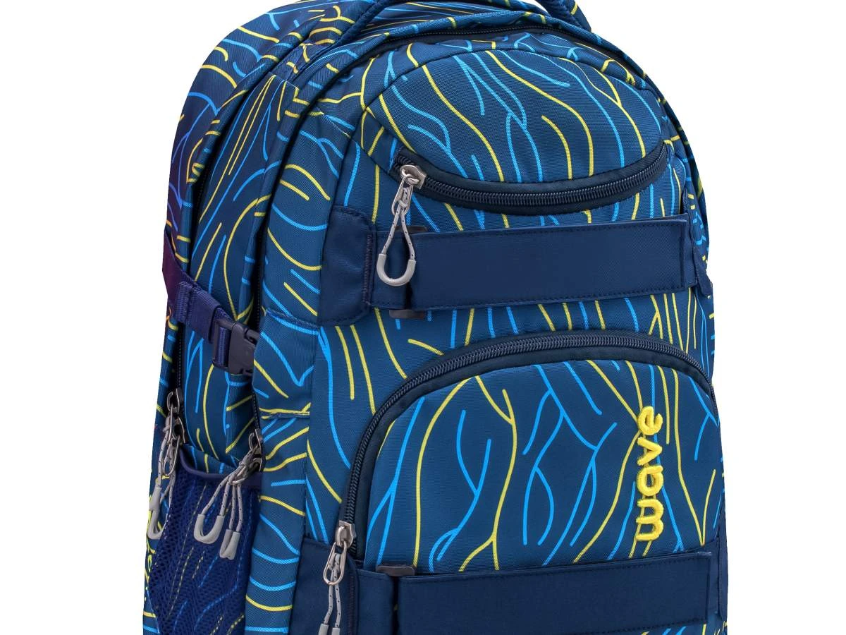 Wave Schulrucksack Set 4-tlg Infinity In Yellow Lines 3 Wave Schulrucksack Set 4-tlg Infinity In Yellow Lines – Bild 3