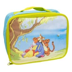 Winnie Puuh Lunchtasche "Winnie" In Grün/ Hellblau - (B)18 X (H)24 X (T)9 Cm