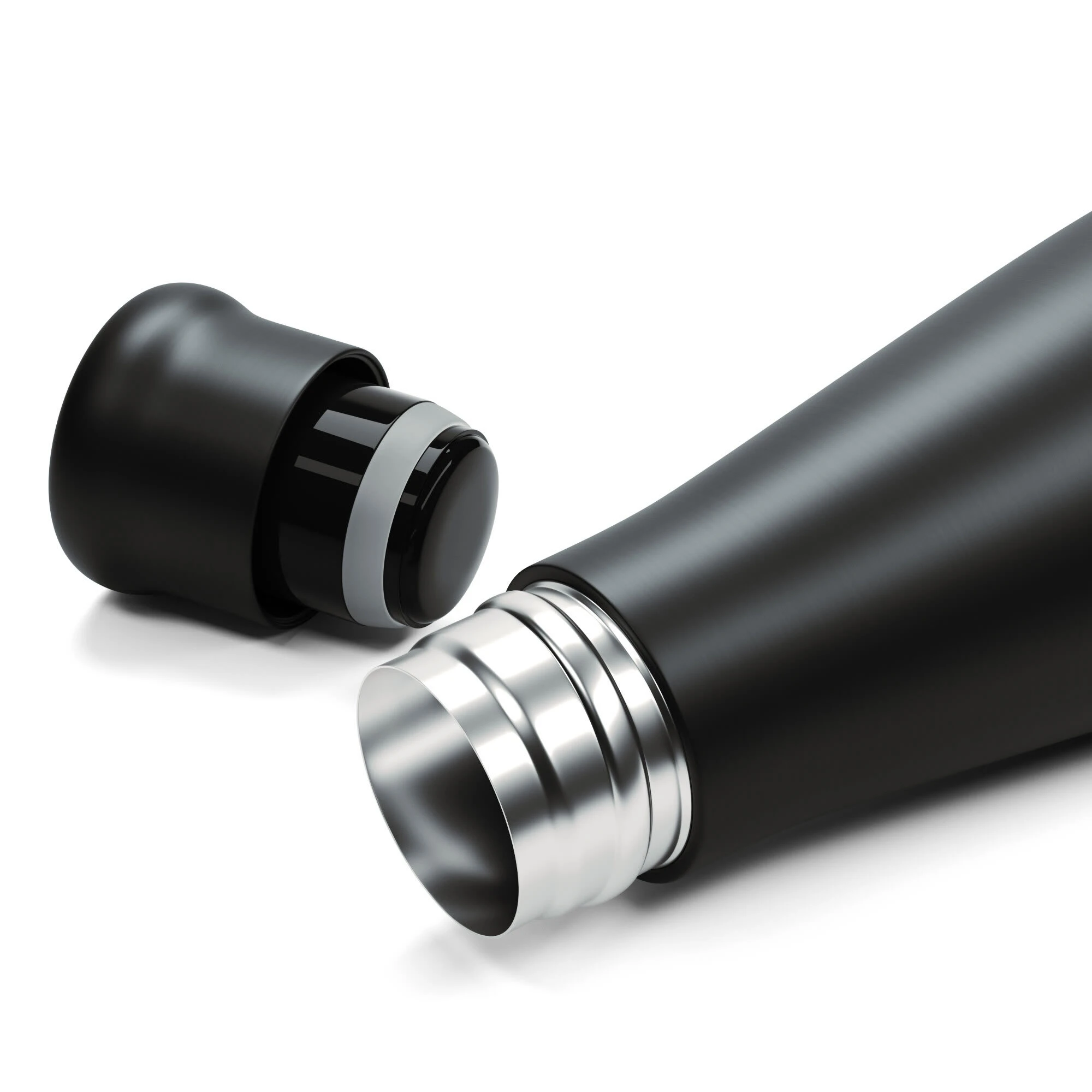 YEAZ INTENSE Isolier-Trinkflasche In Powder Black 2 YEAZ INTENSE Isolier-Trinkflasche In Powder Black – Bild 2