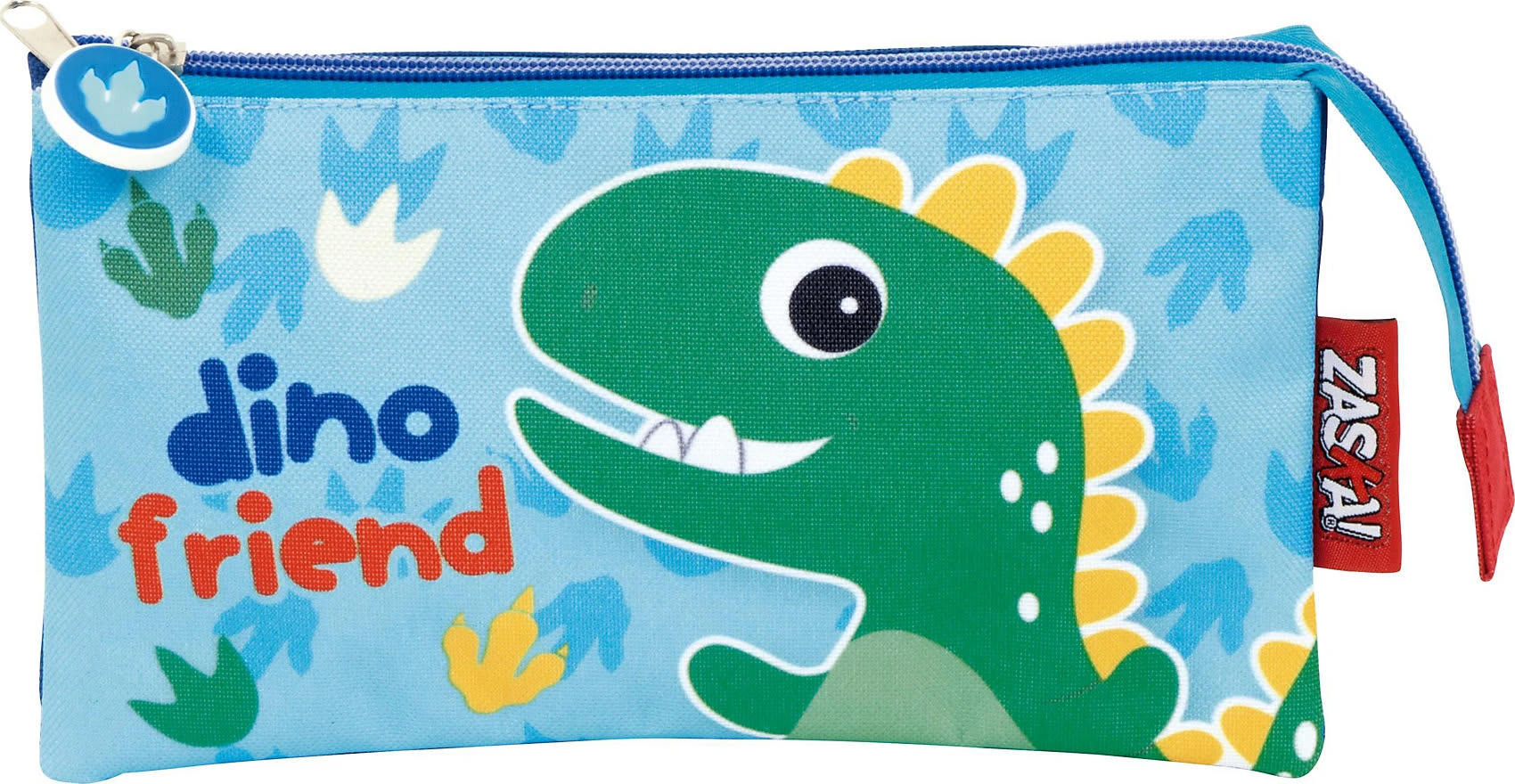 Zaska Triple-Schlampermäppchen Dino, Unbefüllt 1 Zaska Triple-Schlampermäppchen Dino, Unbefüllt