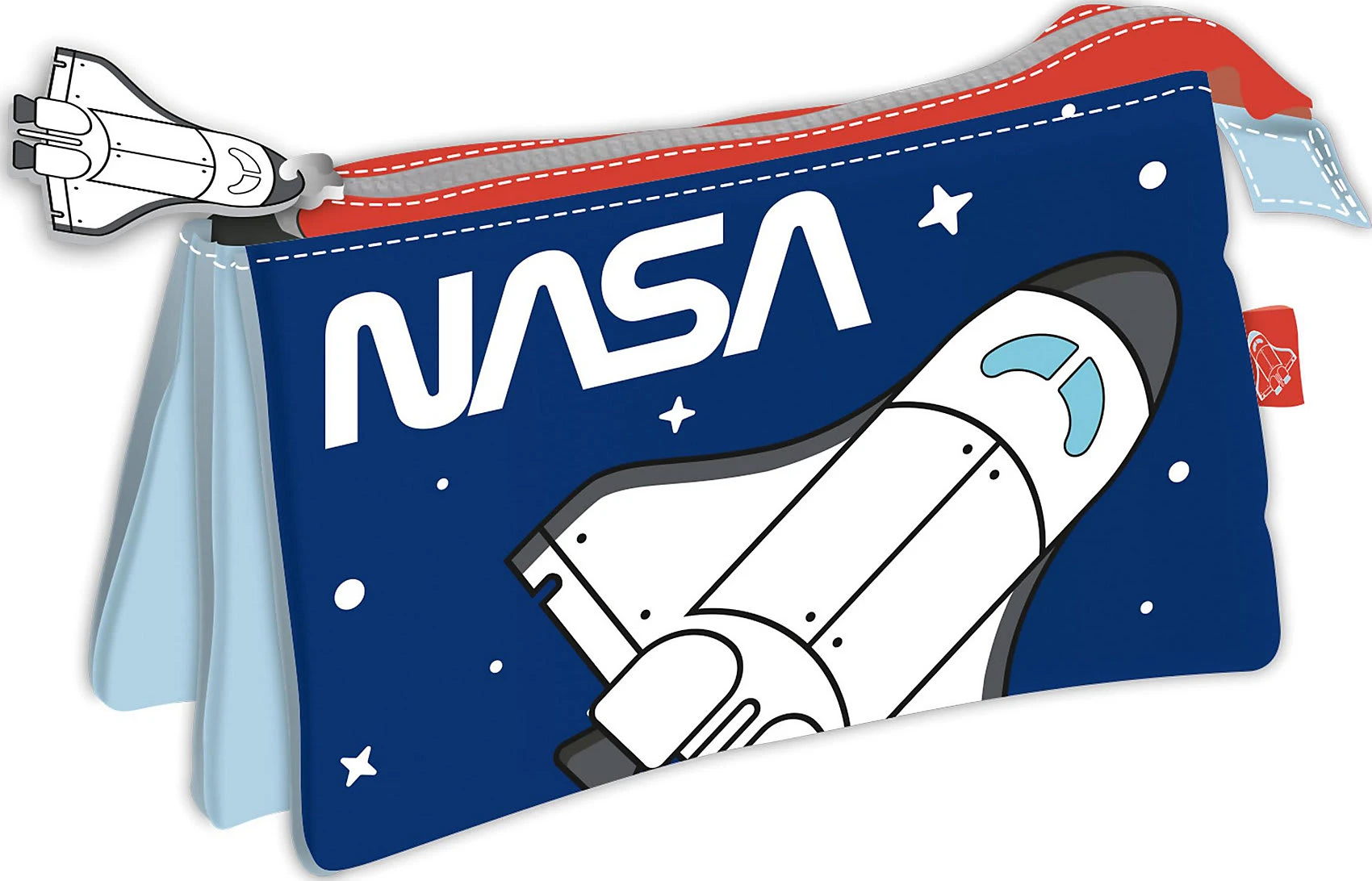 Zaska Triple Schlampermäppchen NASA, Unbefüllt 1 Zaska Triple Schlampermäppchen NASA, Unbefüllt